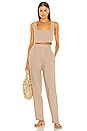 view 4 of 4 The Alaina Pant in Mocha Beige