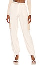 view 1 of 4 Lena Pant in White & Khaki