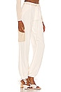 view 2 of 4 Lena Pant in White & Khaki