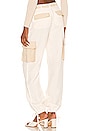 view 3 of 4 Lena Pant in White & Khaki