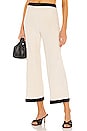 view 1 of 4 Linda Crop Pant in Beige & Black