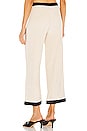view 3 of 4 Linda Crop Pant in Beige & Black