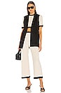 view 4 of 4 Linda Crop Pant in Beige & Black
