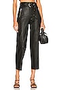 view 1 of 4 Trae Leather Pant in Black