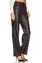 view 2 of 4 Clarette Leather Pant in Black & Brown