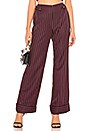 view 1 of 4 PANTALÓN PIERNA ANCHA ROSALIE in Red Stripe