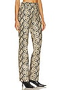 view 2 of 4 Le Faux Snakeskin Pant in Beige Snake