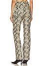 view 3 of 4 Le Faux Snakeskin Pant in Beige Snake