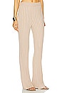 view 3 of 6 by Marianna Sereph Rib Pants in Champagne