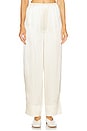 view 1 of 11 by Marianna Tay Silk Pajama Pant in Beige