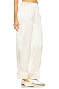 view 3 of 11 by Marianna Tay Silk Pajama Pant in Beige