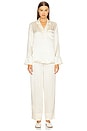 view 9 of 11 by Marianna Tay Silk Pajama Pant in Beige