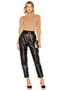 view 4 of 4 The Bisous Leather Pant in Black