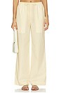 view 1 of 6 PANTALON MICAH in Yellow Stripe
