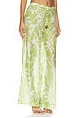 view 2 of 6 PANTALON NYRA in Green Riviera Abstract