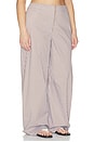 view 7 of 12 Freya Pant in Brown & Blue Stripe