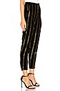 view 2 of 5 The Fallon Pant in Black & Gold Stripe