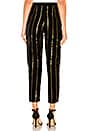 view 3 of 5 The Fallon Pant in Black & Gold Stripe