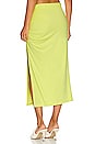 view 3 of 4 Mira Midi Skirt in Limelight