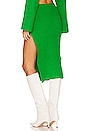 view 3 of 4 Sachiye Knit Midi Skirt in Green