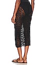 view 3 of 4 Odilie Crochet Midi Skirt in Black