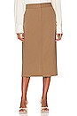 view 1 of 4 The Trouser Midi Skirt in Mocha
