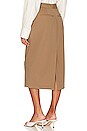 view 3 of 4 The Trouser Midi Skirt in Mocha