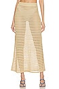 view 1 of 4 Jalisa Open Stitch Maxi Skirt in Tan