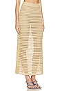 view 2 of 4 Jalisa Open Stitch Maxi Skirt in Tan