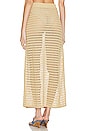 view 3 of 4 Jalisa Open Stitch Maxi Skirt in Tan