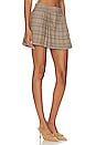 view 2 of 4 Tara Mini Skirt in Brown Multi