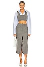 view 4 of 4 x Marianna Kit Tweed Midi Skirt in Grey Tweed