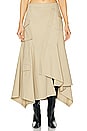 view 1 of 7 by Marianna Noma Midi Skirt in Light Khaki