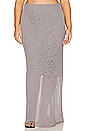 view 2 of 7 by Marianna Estelle Maxi Skirt in Charcoal Gray
