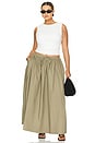 view 6 of 6 by Marianna Simone Maxi Skirt in Olive