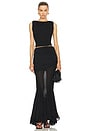 view 5 of 6 by Marianna Margaux Maxi Skirt in Black