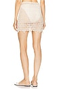 view 4 of 6 By Marianna Remy Mini Skirt in Natural Beige