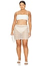 view 6 of 6 By Marianna Remy Mini Skirt in Natural Beige