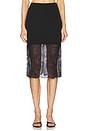 view 1 of 4 by Marianna Belmore Midi Skirt in Black