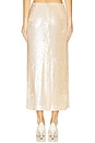 view 7 of 11 by Marianna Ceci Sequin Midi Skirt in Blush Nude