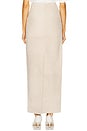 view 4 of 6 by Marianna Kofi Suede Maxi Skirt in Beige Gray