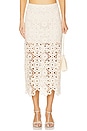 view 1 of 11 by Marianna Shay Midi Skirt in Beige