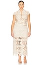 view 10 of 11 by Marianna Shay Midi Skirt in Beige