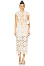 view 9 of 11 by Marianna Shay Midi Skirt in Beige