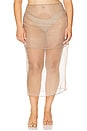 view 4 of 7 by Marianna Blaire Midi Skirt in Taupe