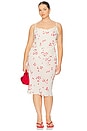 view 10 of 11 by Marianna Hallie Midi Skirt in Suki Cherry Abstract