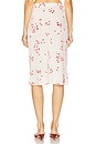 view 7 of 11 by Marianna Hallie Midi Skirt in Suki Cherry Abstract