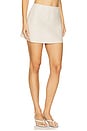 view 3 of 11 by Marianna Eula Linen Mini Skirt in Natural Beige