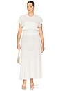 view 10 of 11 By Marianna Cheryl Breezy Midi Skirt in Ivory