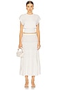view 9 of 11 By Marianna Cheryl Breezy Midi Skirt in Ivory